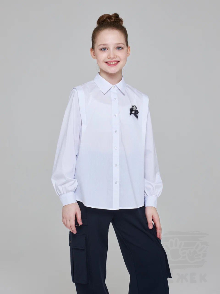 1207  Блузка для девочки длинный рукав 1207