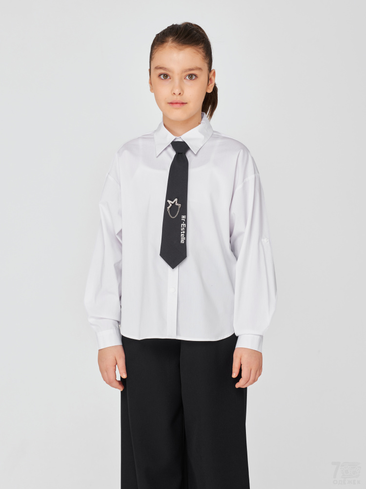 1281 Блузка для девочки длинный рукав 1281