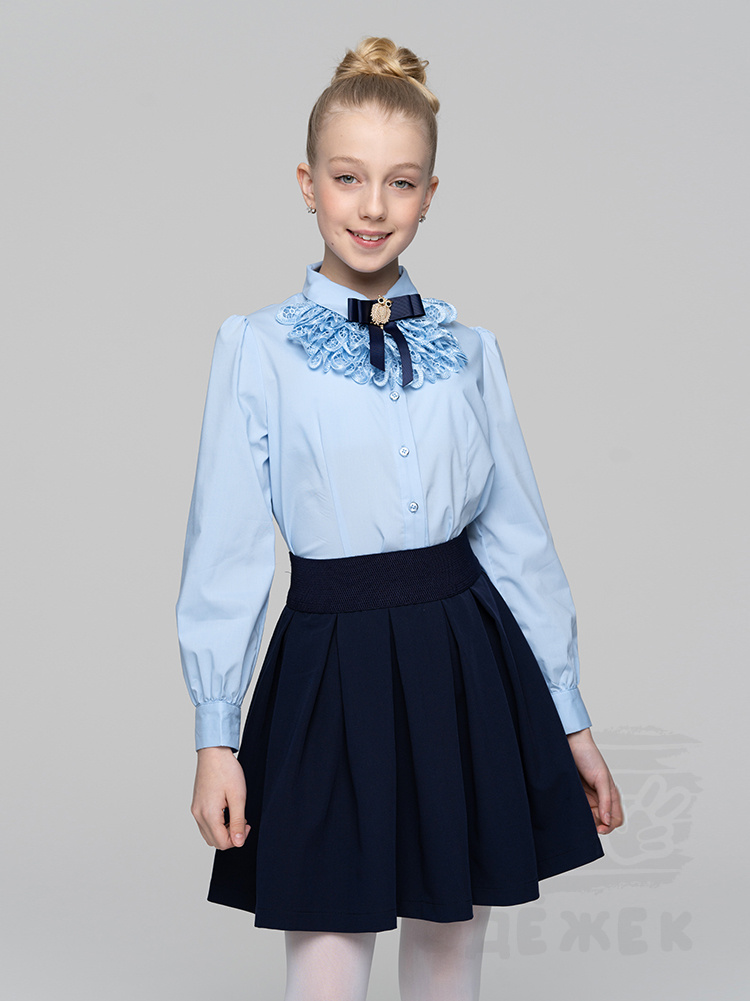 873 Блузка для девочки длинный рукав 873