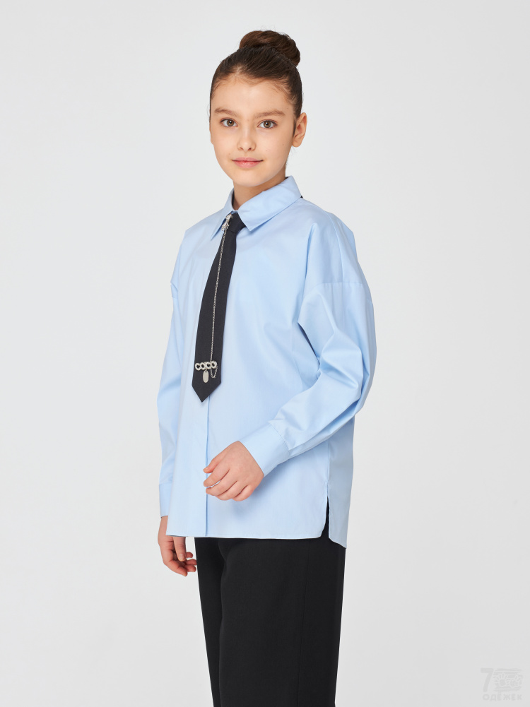 1286 Блузка для девочки длинный рукав 1286