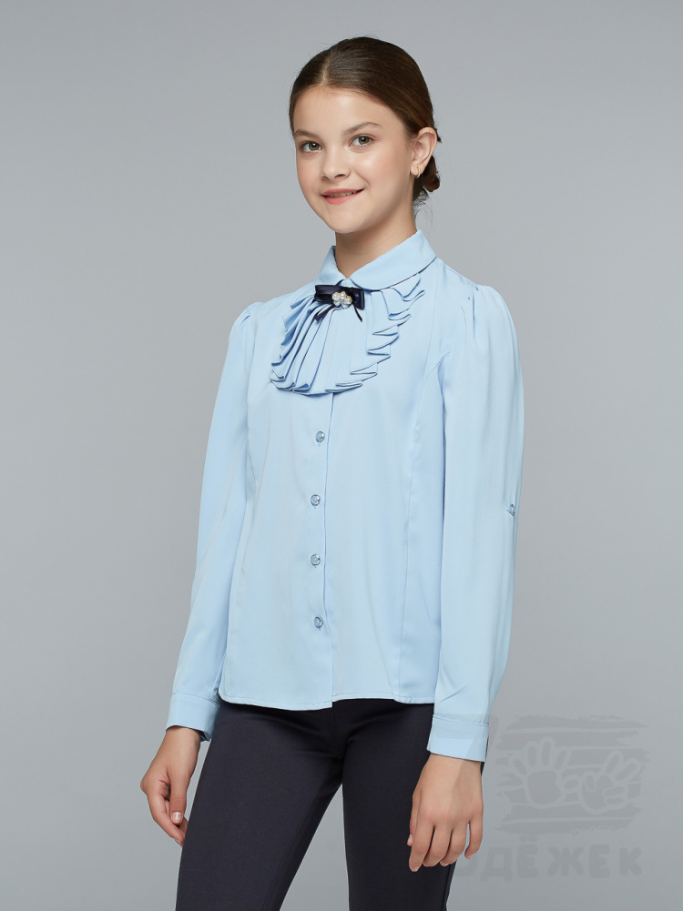 862 Блузка для девочки длинный рукав 862