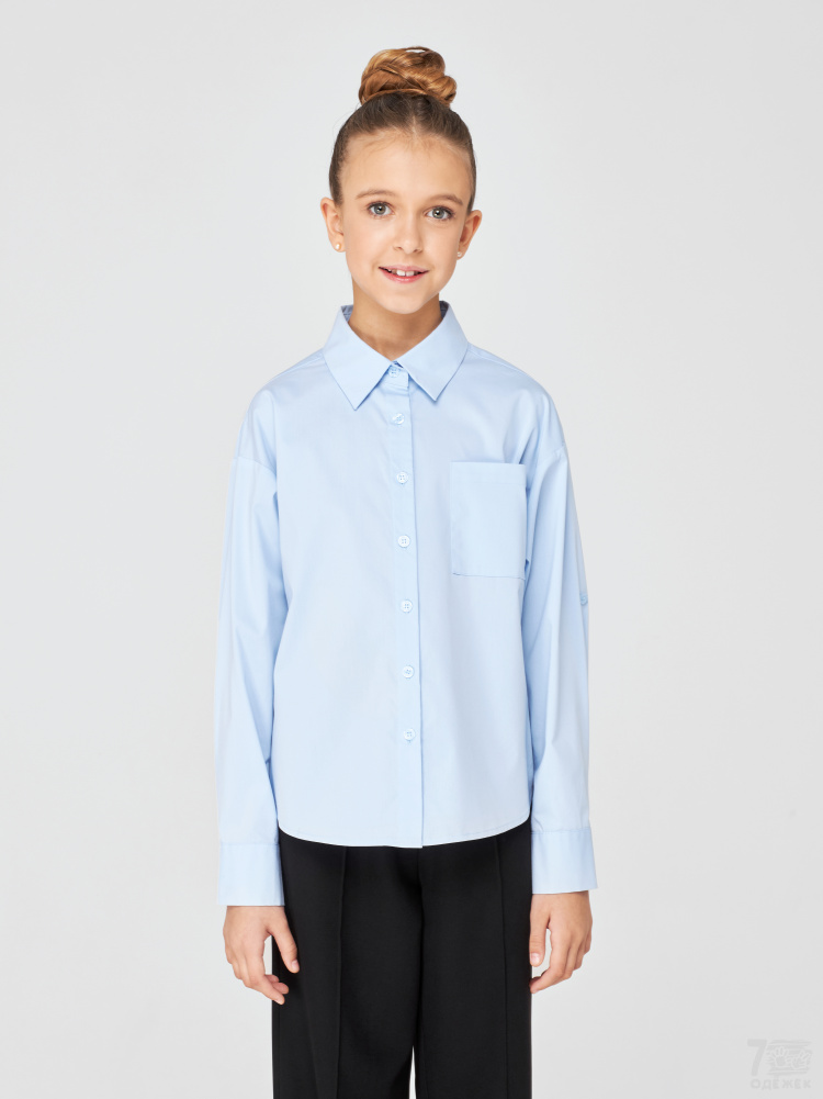 1272 Блузка для девочки длинный рукав 1272