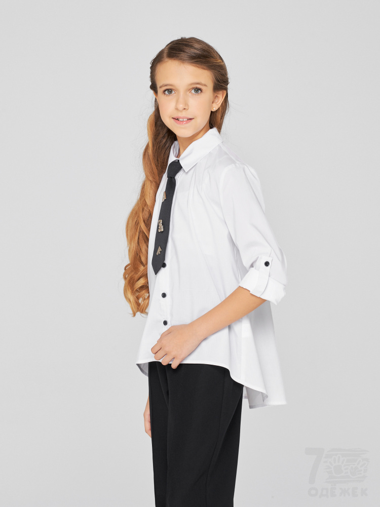 1241 Блузка для девочки длинный рукав 1241