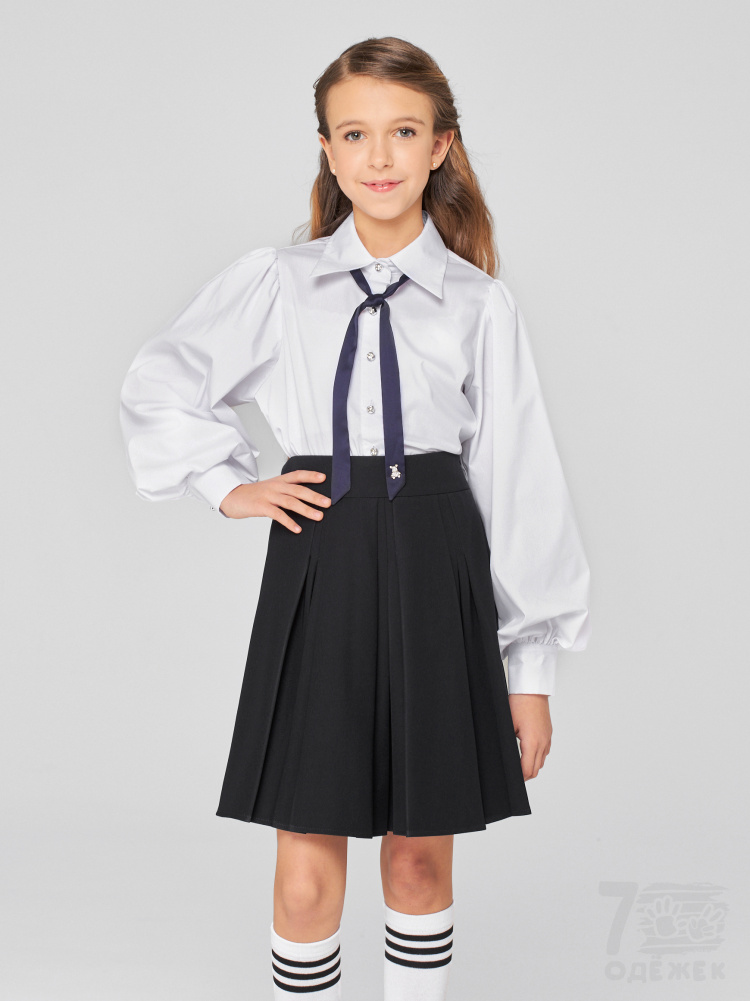 1288 Блузка для девочки длинный рукав 1288