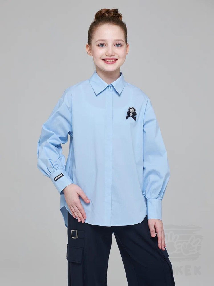 1198  Блузка для девочки длинный рукав 1198